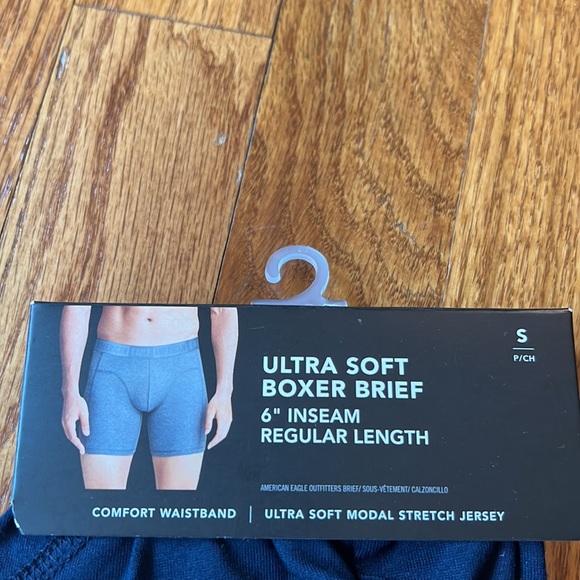 NWT American Eagle Ultra Soft Boxer Brief 6” Inseam Regular Length Navy - Picture 3 of 7